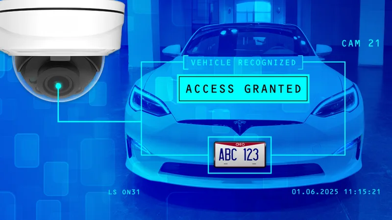 LPR camera for parking lane